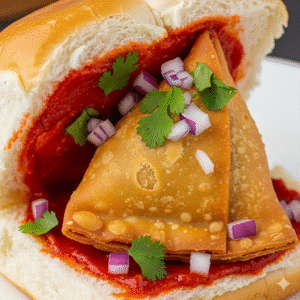 Schezwan Samosa Pav